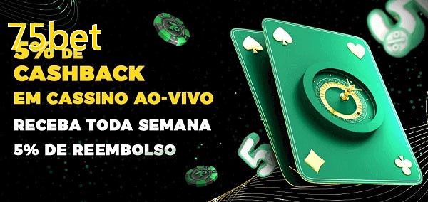 Promoções do cassino ao Vivo 75bet